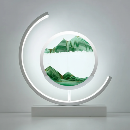 Serenity Collection | Table Lamp with Calming Glow & Unique Sand Design | Bedroom Lamps for Tranquil Spaces 7