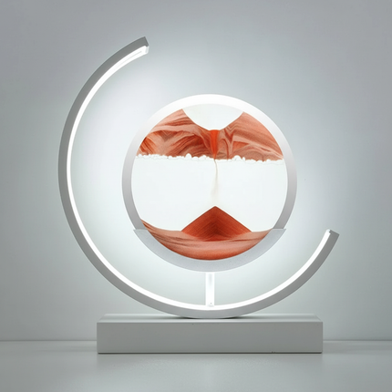 Serenity Collection | Table Lamp with Calming Glow & Unique Sand Design | Bedroom Lamps for Tranquil Spaces 8