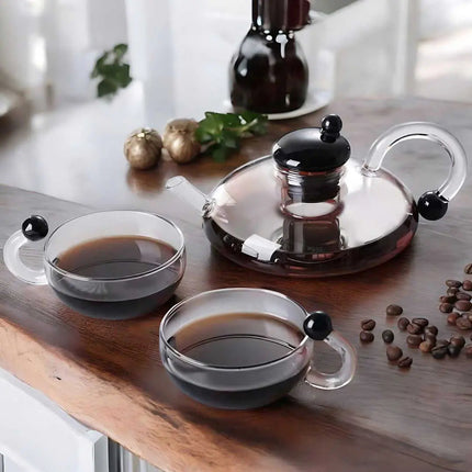 Glass Teapot Set 20 oz, Borosilicate Teapot with Filter – image 10