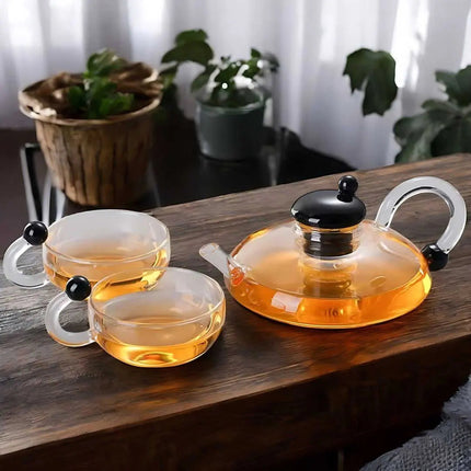 Glass Teapot Set 20 oz, Tea Infuser Teapot – image 11