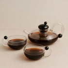 Glass Teapot Set 20 oz, Borosilicate Teapot with Filter, Tea Infuser Teapot, Stovetop Safe Loose Leaf Tea Pot
