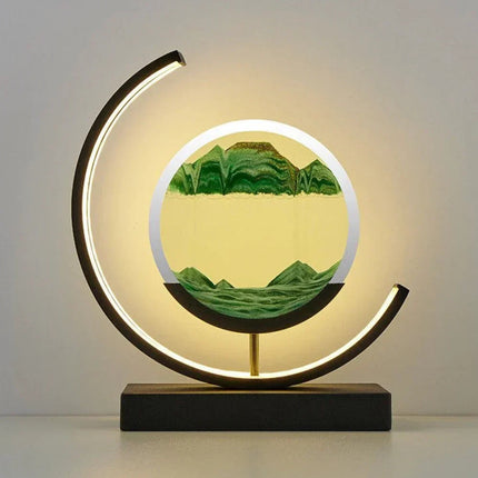 Serenova | Sand Landscape Lamp with Soft Light & Calming Atmosphere | Handmade Decorative Artwork for Tranquility 1