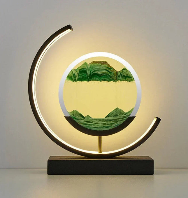 Serenova | Sand Landscape Lamp with Soft Light & Calming Atmosphere | Handmade Decorative Artwork for Tranquility 1