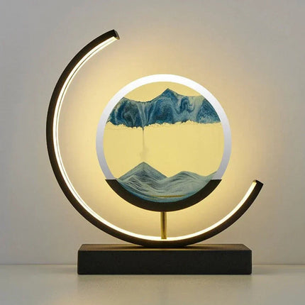 Serenova | Table Lamp with Elegant Sand Landscape Design | Unique Bedside or Desk Lighting for Serene Ambiance 2