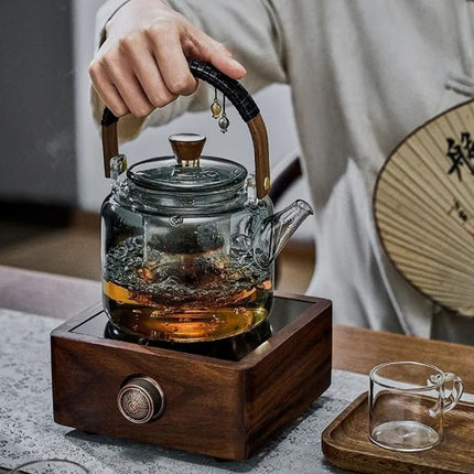 Glass Teapot with Tasting Cups, Glass Tea Set – image 5