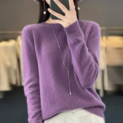 Merino Wool Sweater for Women, 100% Wool Knit Sweater – image 13