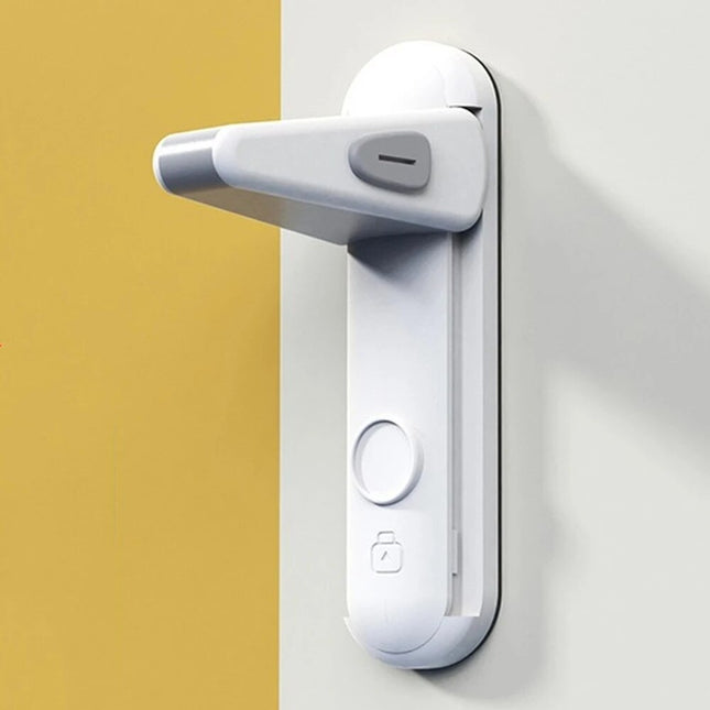 Door Security Lock, Childproof Door Lock with Strong Adhesive