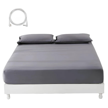 Grounding Bed Sheet, Earthing Fitted Sheet with Silver Fiber and Cotton, Grounding Sheets for Bed