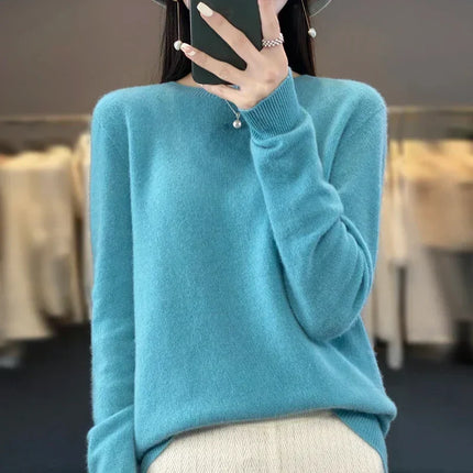 Merino Wool Sweater for Women, 100% Wool Knit Sweater – image 4