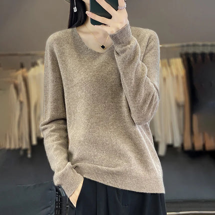 Womens Sweaters, Knit Sweater with Crew Neck – image 23