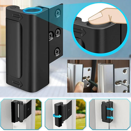 Door Latch for Home Safety, Aluminum Alloy Door Reinforcement Lock – image 18
