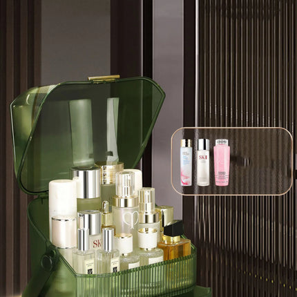 Cosmetic Organizer for Bedroom Vanity and Dorm with Two Layer Storage – image 16