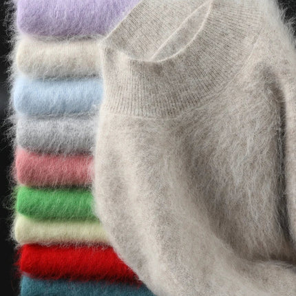 Cashmere Sweaters for Women, Crew Neck Cashmere Sweater, Slim Fit Knit Sweater for Fall and Winter