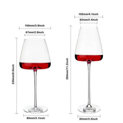 Crystal Wine Glasses, Red Wine Glass and White Wine Glass Set – image 12