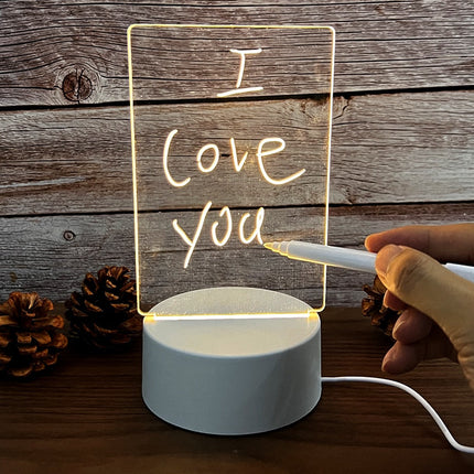 Lighted Message Board with Acrylic Display | Versatile Task Tracker for Stylish Home Communication