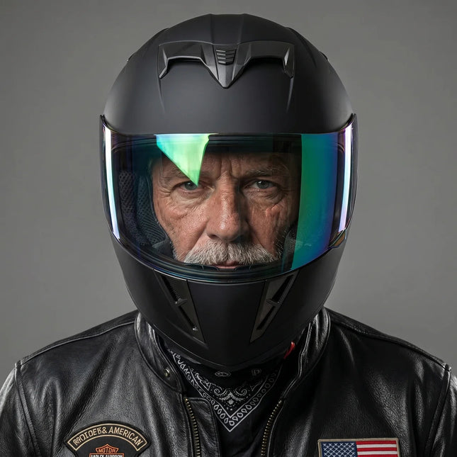 Shadow Mirror | Full-Face Motorcycle Helmet with Vented Shell | Enhanced Comfort for Safe Riding 1