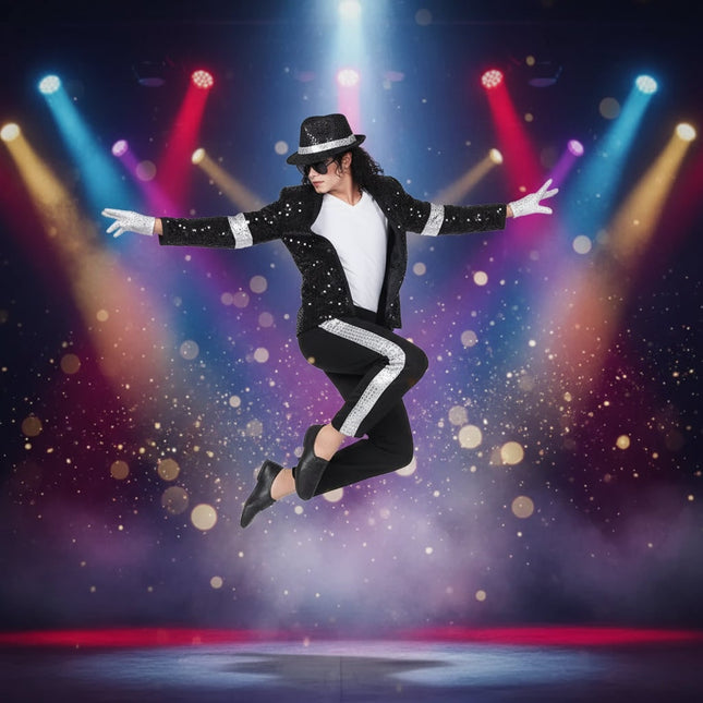 Shimmering Sequin Costume Set for Performances with Comfortable Fit | Versatile Outfit for Halloween and Themed Parties 0