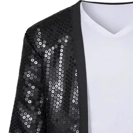 Shimmering Sequin Costume Set for Performances with Comfortable Fit | Versatile Outfit for Halloween and Themed Parties 2