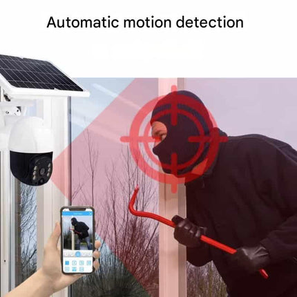 Solar Powered Security Camera Wireless, Dual Lens PTZ Surveillance Camera with 10x Zoom – image 10