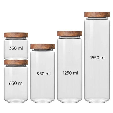 Glass Jars with Lids, Stackable Airtight Containers for Kitchen Storage – image 5