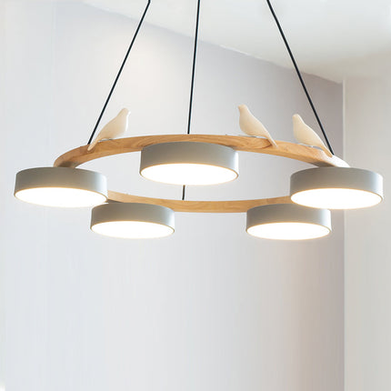 SiennaBird | Elegant Gold Modern Round Dining Room Chandelier 14