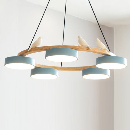 SiennaBird | Elegant Gold Modern Round Dining Room Chandelier 15