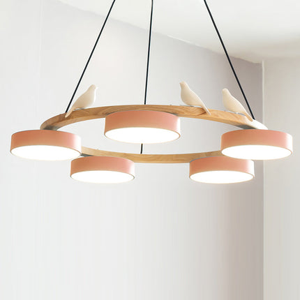 SiennaBird | Elegant Gold Modern Round Dining Room Chandelier 17