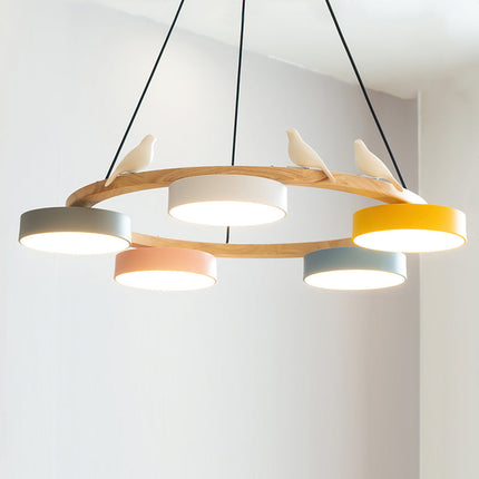 SiennaBird | Elegant Gold Modern Round Dining Room Chandelier 18