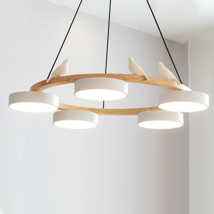 SiennaBird | Elegant Gold Modern Round Dining Room Chandelier 2