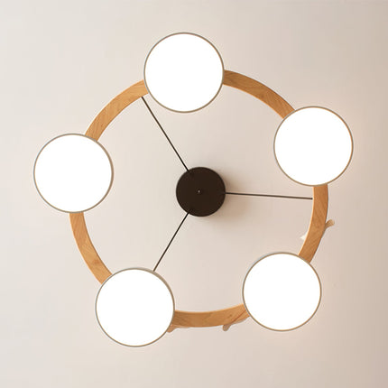 SiennaBird | Elegant Gold Modern Round Dining Room Chandelier 5