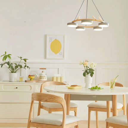 SiennaBird | Elegant Gold Modern Round Dining Room Chandelier 6