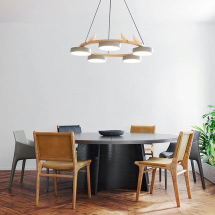 SiennaBird | Elegant Gold Modern Round Dining Room Chandelier 7
