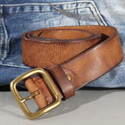 Sierra Collection | Leather Belt for Men with Solid Brass Buckle | Durable Accessory for Everyday Style 0