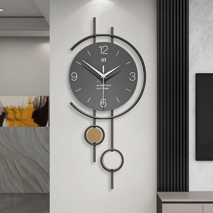 Silent Scandinavian Wall Clock | Modern Design with Large Easy-Read Numbers | Durable Iron Frame for Tranquil Interiors 3