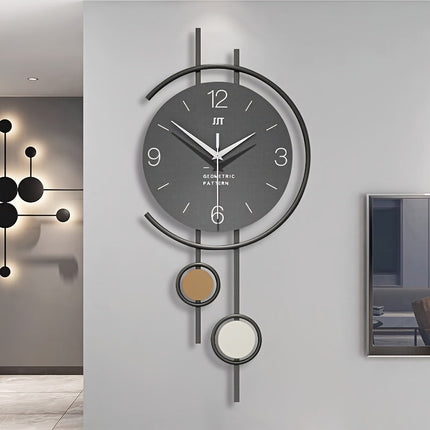 Silent Scandinavian Wall Clock | Modern Design with Large Easy-Read Numbers | Durable Iron Frame for Tranquil Interiors 4