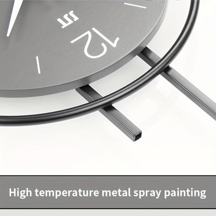 Silent Scandinavian Wall Clock | Modern Design with Large Easy-Read Numbers | Durable Iron Frame for Tranquil Interiors 5