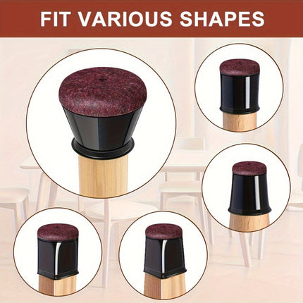 Silicone Chair Leg Floor Protectors with Anti-Scratch Design | Durable Covers for Noise Reduction and Floor Protection 4