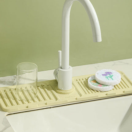 Dish Drying Mat for Kitchen Counter, Sink Drainage Mat with Slanted Drain – image 16