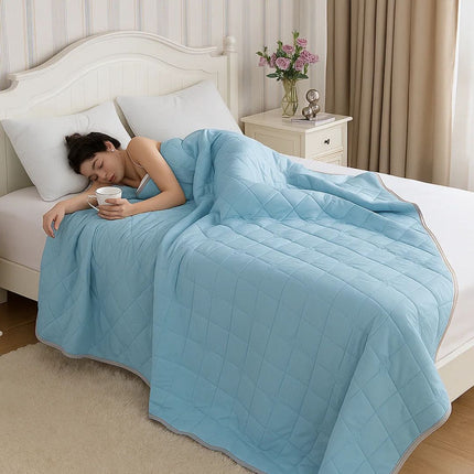 SilkCool | Cooling Blanket with Instant Cooling Technology | Hypoallergenic Comfort for Sensitive Skin 0