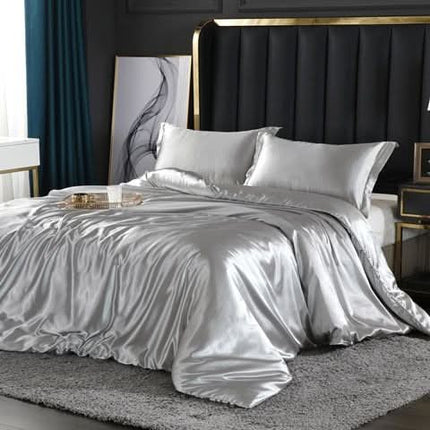 Silk Satin Bedding Collection | 4-Piece Set with Duvet Cover for Ultimate Comfort 3