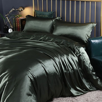 Silk Satin Bedding Collection | 4-Piece Set with Duvet Cover for Ultimate Comfort 5