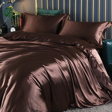Silk Satin Bedding Collection | 4-Piece Set with Duvet Cover for Ultimate Comfort 6