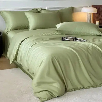 Silky Cooling Duvet Cover Set | Bamboo Fiber Construction with Zipper Closure for Lightweight Comfort 1