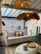 Flower Petal Fabric Pendant Light, Hanging Light for Living Room and Bedroom – image 9