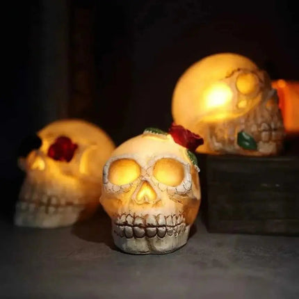 Halloween Light, Skull LED Lamp with Batteries