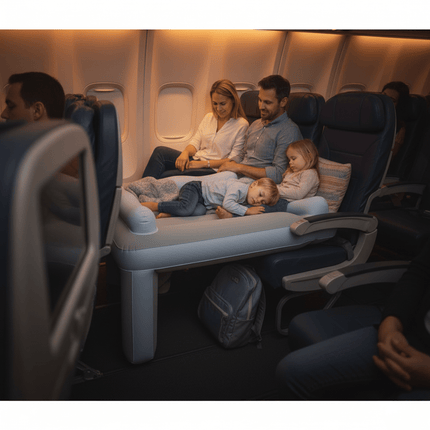 SkyComfort | Inflatable Airplane Seat Bed for Toddlers with Soft Surface | Compact Travel Solution for Comfortable Sleep 2