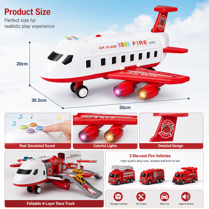 SkyMission | Adventure Airplane Playset with Multi-Vehicle Fun | Creative Role Play for Imaginative Exploration 4