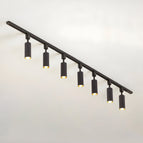 Large 7-lights: Diameter 59 in x H 11 in / Black / Warm Light
