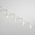 Small 4-lights: Diameter 59 in x H 9 in / White / Warm Light