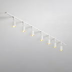 Small 7-lights: Diameter 59 in x H 9 in / White / Warm Light